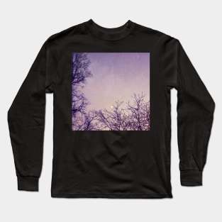 Misty Crescent Moon Long Sleeve T-Shirt